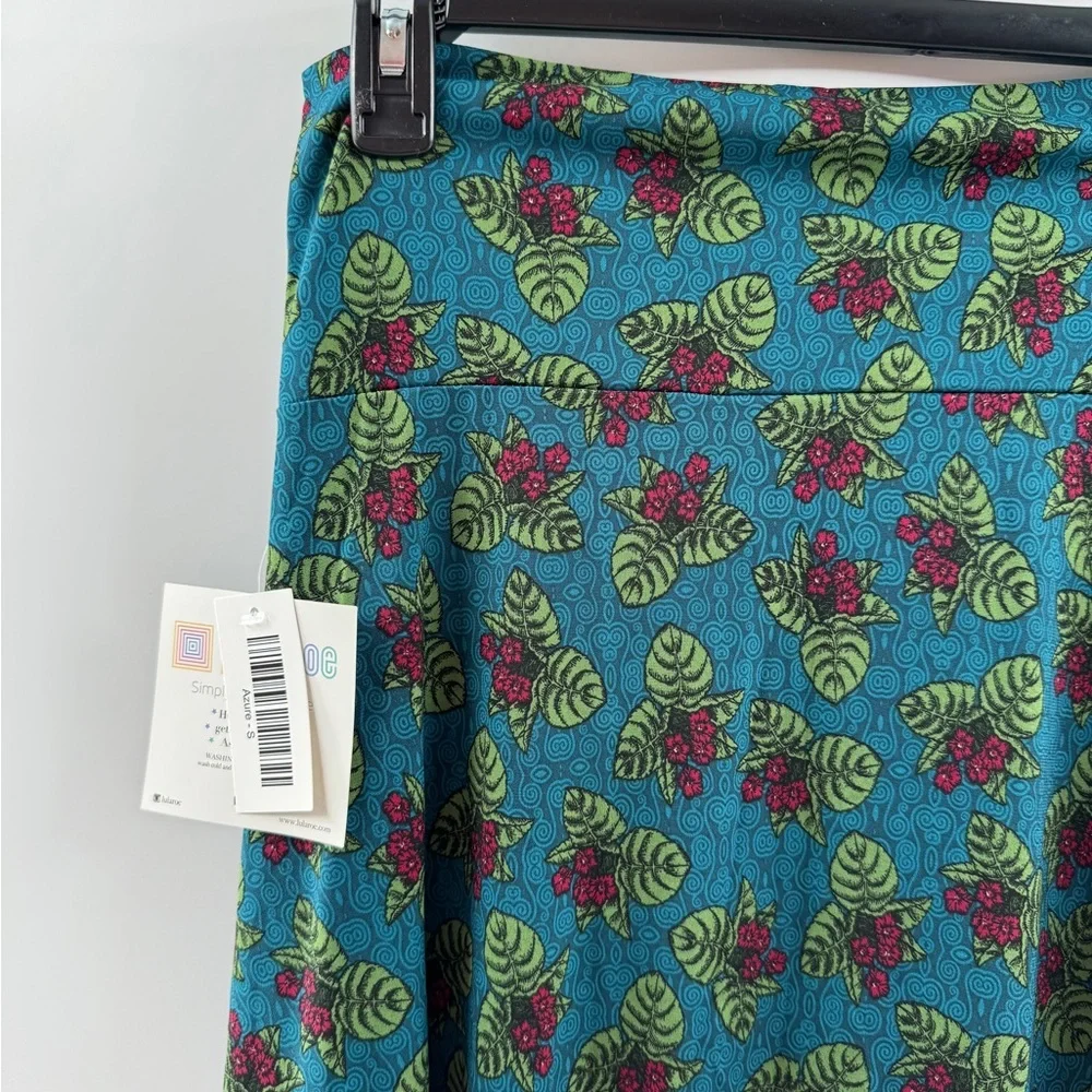 LuLaRoe Azure Skirt NWT – Women’s Small Turquoise Floral